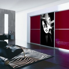 Шкаф-купе вишневого цвета Уильям