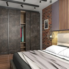 Шкаф-купе лофт Лео