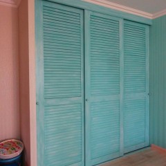 Шкаф-купе бирюзовый Дези