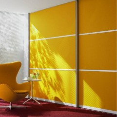 Шкаф-купе желтый Лимон