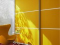 Шкаф-купе желтый Лимон
