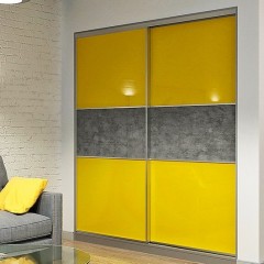 Шкаф-купе желтый Вилен