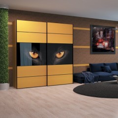 Шкаф-купе желтый Бенито