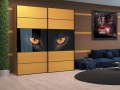 Шкаф-купе желтый Бенито