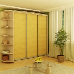 Шкаф-купе желтый Пауль