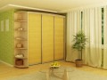 Шкаф-купе желтый Пауль