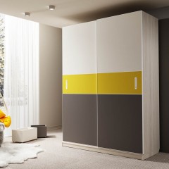Шкаф-купе желтый Кион