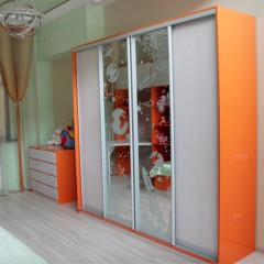 Шкаф-купе оранжевый Вассиан