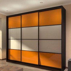 Шкаф-купе оранжевый Клаус корпусный