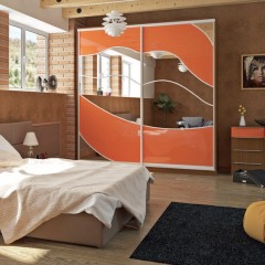 Шкаф-купе оранжевый Васко