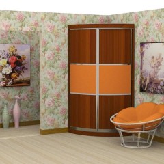 Шкаф-купе оранжевый Марлен
