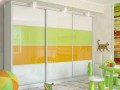 Шкаф-купе Лео салатовый