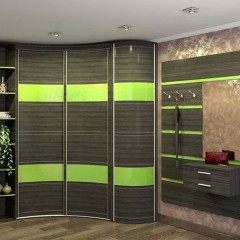 Шкаф-купе Классик салатовый