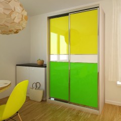 Шкаф-купе Лайм салатовый