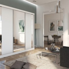 Шкаф-купе белого цвета Энрик