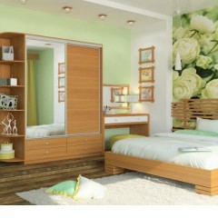 Шкаф-купе светлый орех Джианни