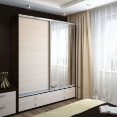 Шкаф-купе венге светлый Лайм