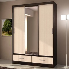 Шкаф-купе венге светлый Эрл