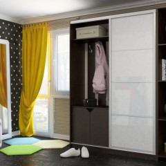 Шкаф-купе в цвете венге темное Амеди