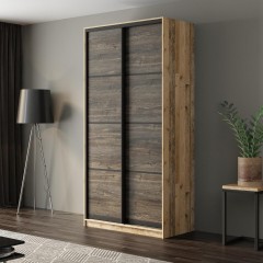 Шкаф-купе в цвете венге темное Аделарт