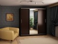 Шкаф-купе в цвете венге темное Корнеил