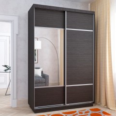 Шкаф-купе в цвете венге темное Блез