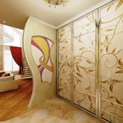 Шкаф-купе золотого цвета Макэр