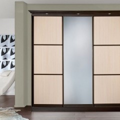 Шкаф-купе венге светлый Фабио