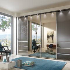 Шкаф-купе темный Сабвей