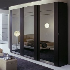 Шкаф-купе темный Фредо