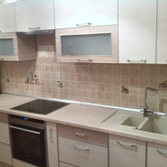 Кухня прямая комбинированные цвета Анфиса