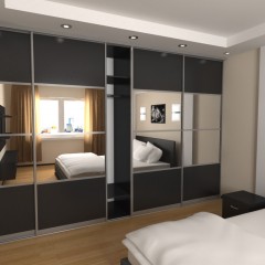 Шкаф-купе во всю стену Антоин