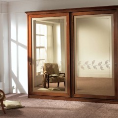 Шкаф-купе для одежды Фернандо коричневый