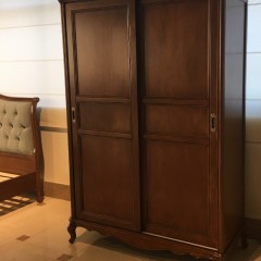 Шкаф-купе темный орех Кловис