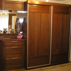Шкаф-купе темный орех Леджер
