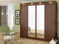 Шкаф-купе темный орех Леонс