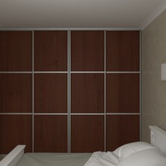 Шкаф-купе темный орех Могир