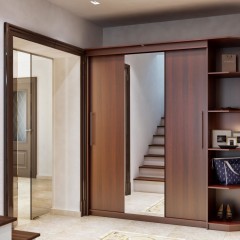 Шкаф-купе темный орех Одилон