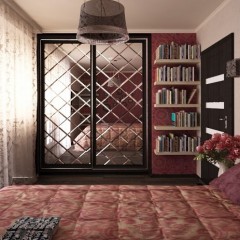 Высокий Шкаф-купе Арбеск