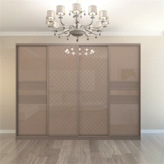 Шкаф-купе цвет кофе с молоком Крон