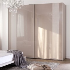 Шкаф-купе цвет кофе с молоком Мираж