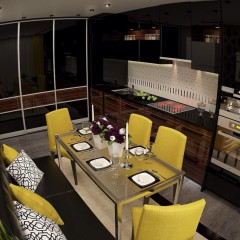 Кухня глянцевая Фишт