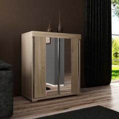 Шкаф-купе низкий Северьян зеркало/лдсп мини