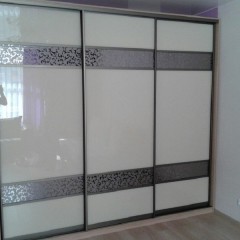 Шкаф-купе металлического цвета Юнио