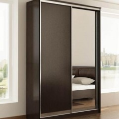 Шкаф-купе цвет дуб венге Комби с зеркалом