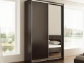Шкаф-купе цвет дуб венге Комби с зеркалом