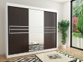 Шкаф-купе цвет дуб венге Ферор с зеркалом
