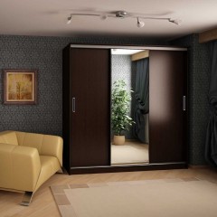 Шкаф-купе цвет дуб венге Шоколад