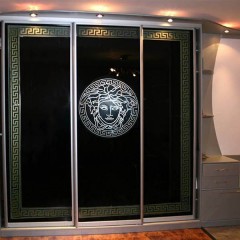 Шкаф-купе черного цвета Харви