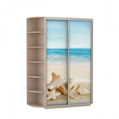 Шкаф-купе Берег Двухдверный светлый